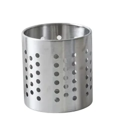 New Stainless Steel Utensil Holder, 12cmx13cm Silver Kitchen Utensils