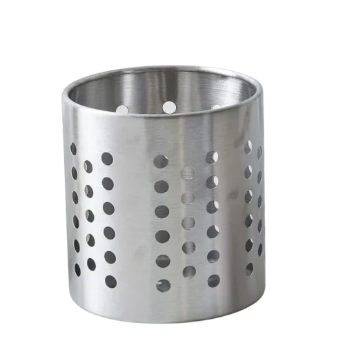 New Stainless Steel Utensil Holder, 12cmx13cm Silver Kitchen Utensils
