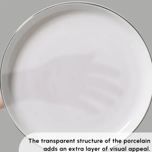 Discount Stream Bone China Favaro 53-Piece Dinner Set for 12 People, Platin See All Dinner Sets|Bone China Dinner Sets