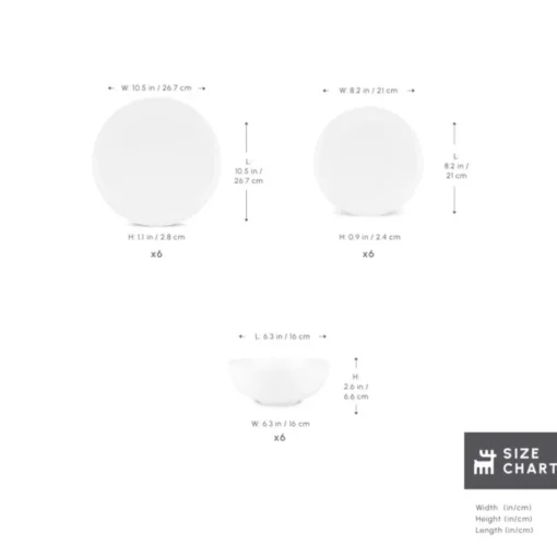 Online Stream Bone China Remi 18-Piece Bone China Dinner Set for 6 People, White See All Dinner Sets|Bone China Dinner Sets