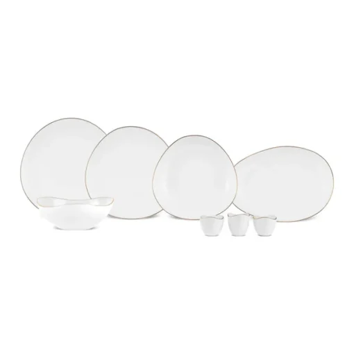 Best Stream Bone China Middle 53-Piece Dinner Set for 12 People, See All Dinner Sets|Bone China Dinner Sets