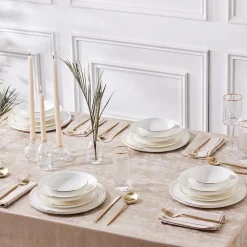 Hot Stream Bone China Belinda 24-Piece Dinner Set for 6 People, See All Dinner Sets|Bone China Dinner Sets