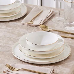 Hot Stream Bone China Belinda 24-Piece Dinner Set for 6 People, See All Dinner Sets|Bone China Dinner Sets