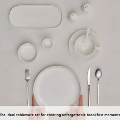 Clearance Stream Pure Favaro 38-Piece Serveware Set for 6 People, White See All Serveware Sets|Forever Bone China Serveware Sets