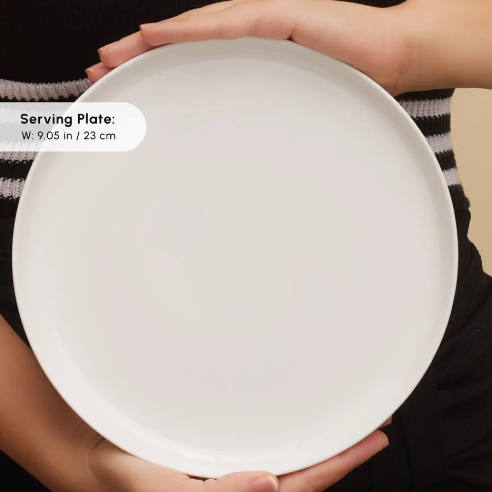 Clearance Stream Pure Favaro 38-Piece Serveware Set for 6 People, White See All Serveware Sets|Forever Bone China Serveware Sets