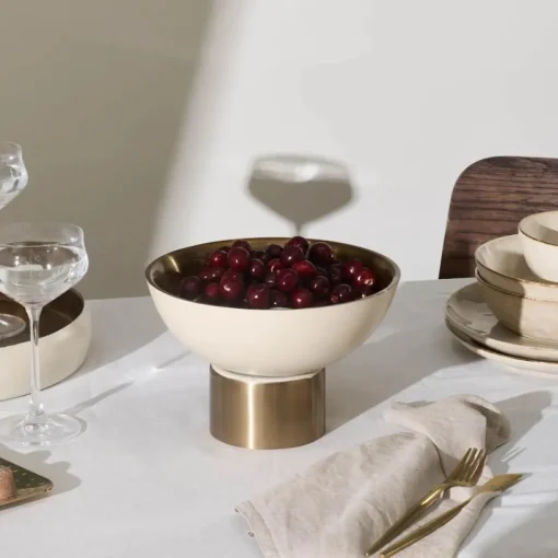 New Streamline Sunrise Decorative Bowl, 27cm, White Decorative Plates
