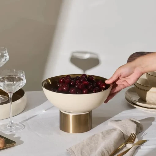 New Streamline Sunrise Decorative Bowl, 27cm, White Decorative Plates