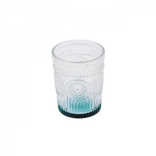Sale Sunflower Glass Tumbler Glass, 250ml, Transparent Green Tumbler Glasses