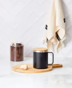 Sale Travel Stainless Steel Mug, 330ml, Black Mugs