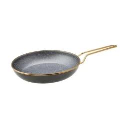 Outlet Troy Enamel Induction Frying Pan, 26cm, Black Gold Pans|Induction Cookware