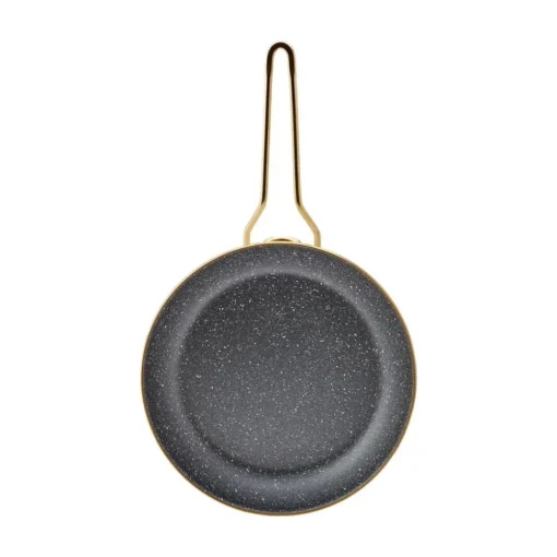 Outlet Troy Enamel Induction Frying Pan, 26cm, Black Gold Pans|Induction Cookware