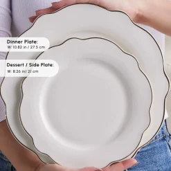Clearance Vera 84-Piece Porcelain Dinner Set for 12 People, White See All Dinner Sets|Porcelain Dinner Sets