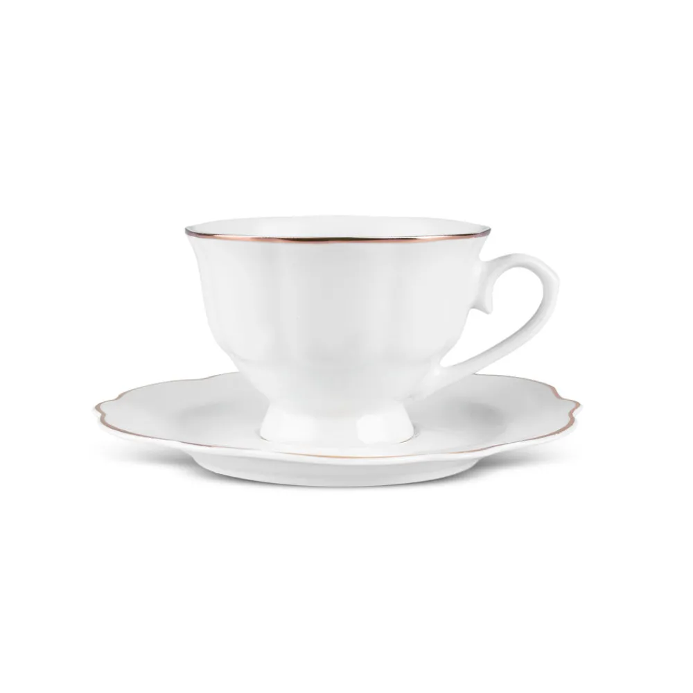 Clearance Vera 25-Piece Porcelain Tea & Coffee Cup Set, Espresso & Turkish Coffee Cup Sets