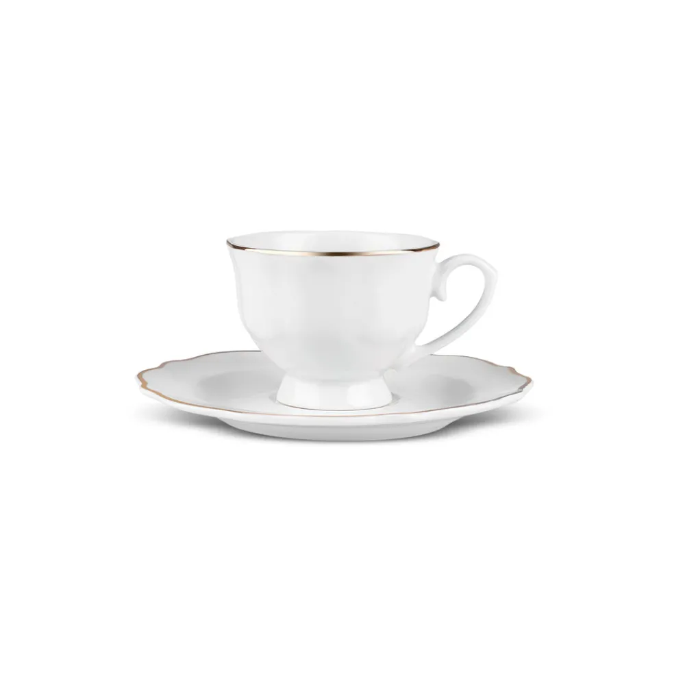 Clearance Vera 25-Piece Porcelain Tea & Coffee Cup Set, Espresso & Turkish Coffee Cup Sets
