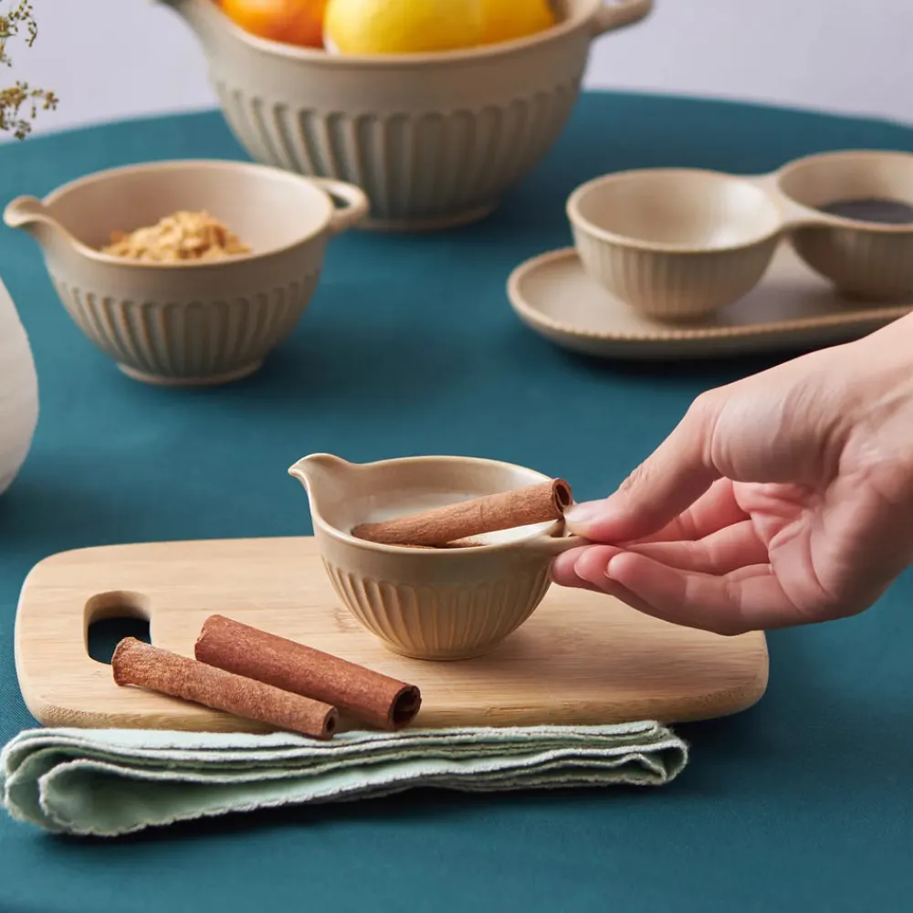 Best Vintage Stoneware Sauce Bowl, 8cm, Brown Bowls
