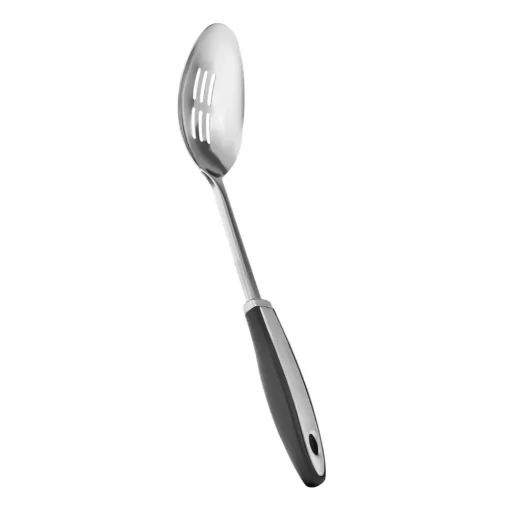Hot Viona Stainless Steel Slotted Serving Spoon, 33cm, Grey Kitchen Utensils