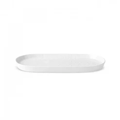 Sale x by Refika Bembeyaz Bone China Oval Serving Platter, 34cm, White Serving Platters