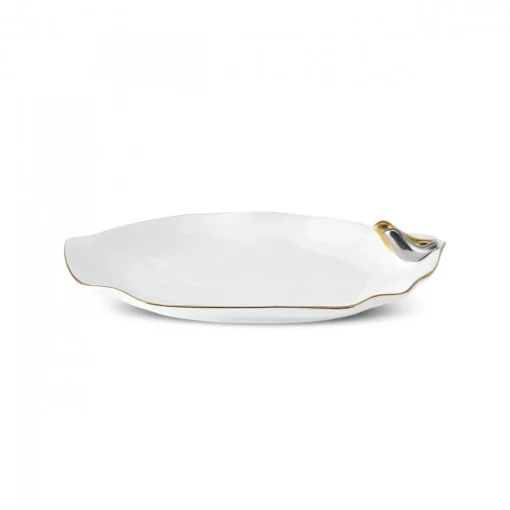 Clearance X Müge Anlı Bone China Serving Platter, 20cm, White Serving Platters