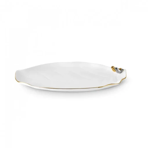Clearance X Müge Anlı Bone China Serving Platter, 20cm, White Serving Platters