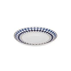 Hot x Refika'dan Tatlıcan Porcelain Tea Plate, Blue White Turkish Tea Sets