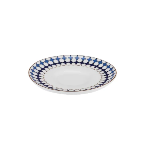 Hot x Refika'dan Tatlıcan Porcelain Tea Plate, Blue White Turkish Tea Sets