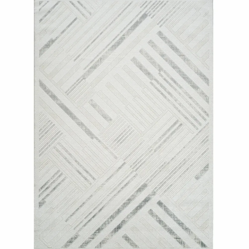 Best Kasmir Rugs 7/24 Elegante Lumina Rug, 160cmx230cm, Grey Modern Rugs