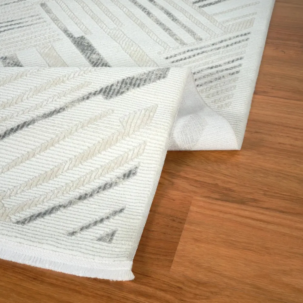 Best Kasmir Rugs 7/24 Elegante Lumina Rug, 160cmx230cm, Grey Modern Rugs