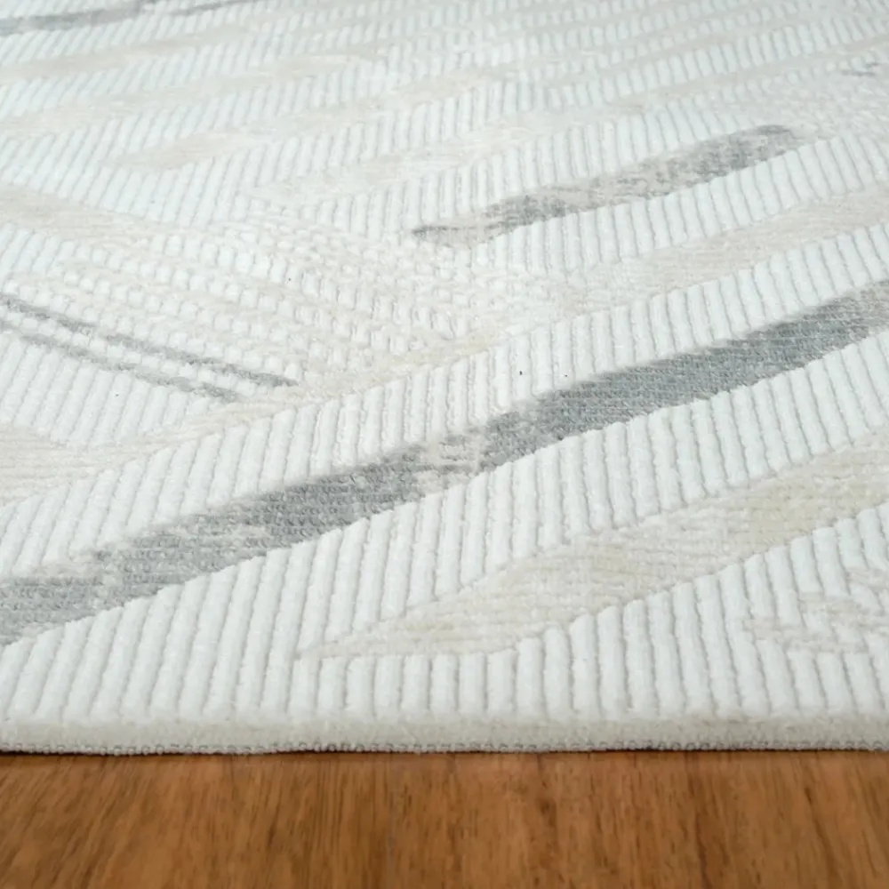 Best Kasmir Rugs 7/24 Elegante Lumina Rug, 160cmx230cm, Grey Modern Rugs