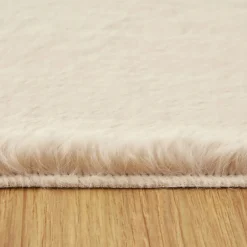 Outlet Kasmir Rugs 7/24 Premium Faux Fur Rug, 80cmx150cm, Beige Faux Fur Rugs