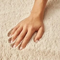 Outlet Kasmir Rugs 7/24 Premium Faux Fur Rug, 80cmx150cm, Beige Faux Fur Rugs