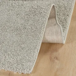 Best Kasmir Rugs 7/24 Puffy Nina Rug, 160cmx230cm, Light Grey Modern Rugs