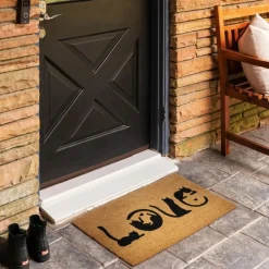 Online Kasmir Rugs Cat Love Coco Door Mat, 45cmx75cm, Multi Modern Rugs