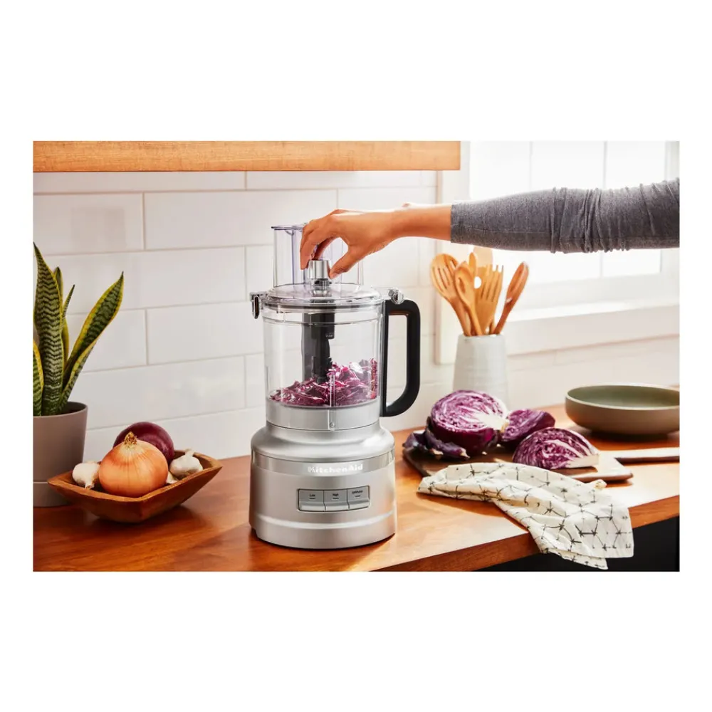 Discount KitchenAid 3 in 1 Food Processor, 300W , Contour Silver Food Processors