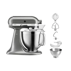 KitchenAid Artisan Premium Tilt-Head Stand Mixer, 4.8L, 300W, Medallion Silver Stand Mixers