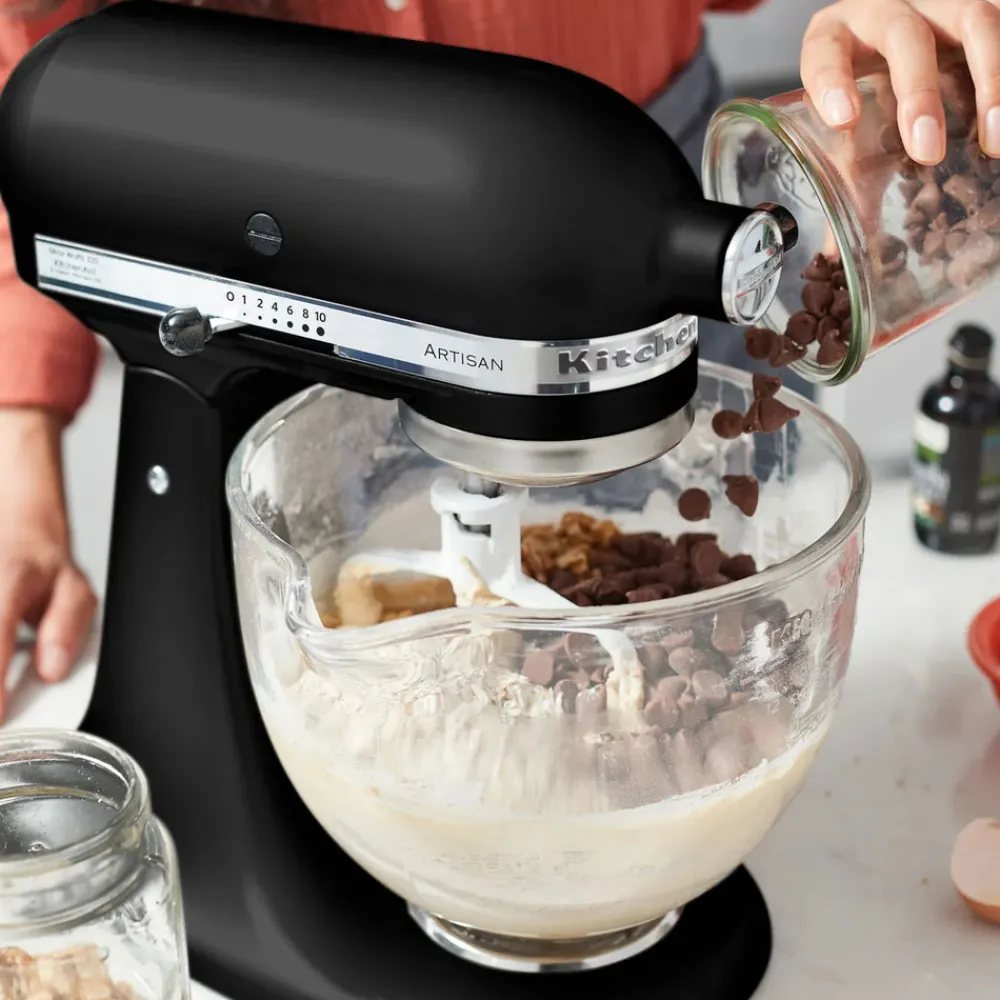 Hot KitchenAid Artisan Tilt-Head Stand Mixer, 4.8L, 300W, Onyx Black Stand Mixers