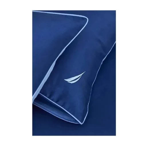 Outlet Nautica Home Creek 100% Cotton Duvet Cover Set, King, 230cmx220cm, Blue Navy Blue Duvet Cover Sets