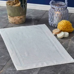 Outlet Nautica Home Crew 100% Turkish Cotton Bath Mat, 50cmx85cm, Ivory Bath Mats