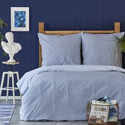 Discount Nautica Home Darya 100% Turkish Cotton Duvet Cover Set, King, 230cmx220cm, Duvet Cover Sets