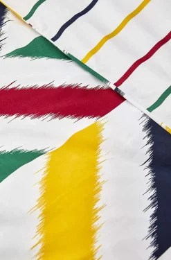 Outlet Nautica Home Herring 100% Cotton Duvet Cover Set, Single, 140cmx200cm, White Multi Duvet Cover Sets