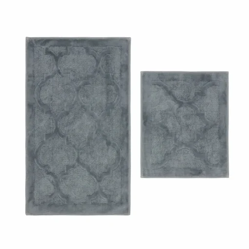 Outlet Nautica Home Katy 2-Piece Bath Mat, Grey Bath Mats
