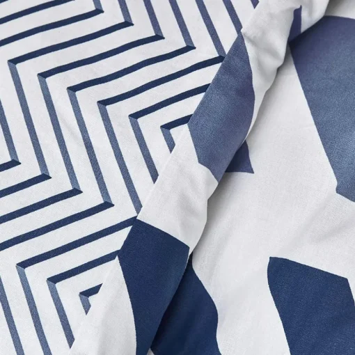 Best Nautica Home Orion 100% Turkish Cotton Duvet Cover Set, Single, 140cmx200cm, Navy Blue White Duvet Cover Sets