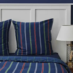 Online Nautica Home Ray 100% Cotton Duvet Cover Set, Double, 200cmx200cm, Navy Blue Multi Duvet Cover Sets