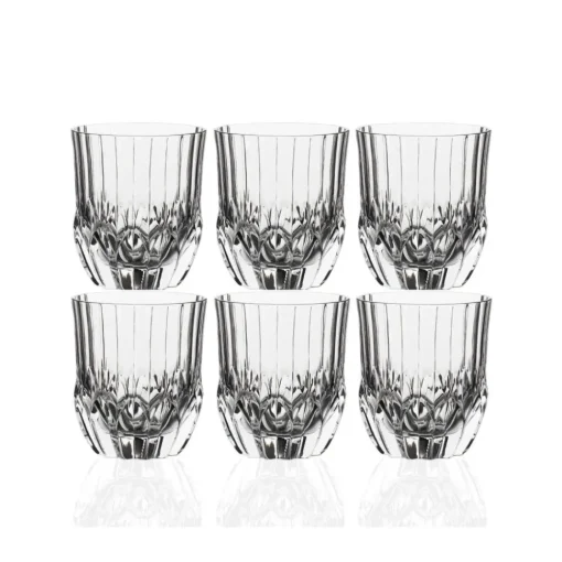 Clearance Rcr Adagio 6-Piece Whisky Glass Set, 350ml, Transparent Tumbler Glasses
