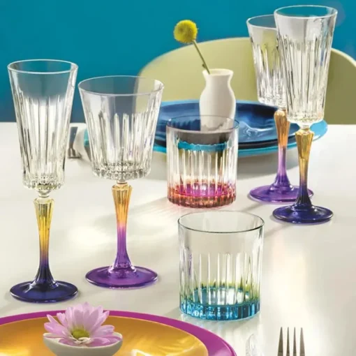 Hot RCR 6-Piece Wine Glass, 300ml, Multi Wine And Champagne Glasses