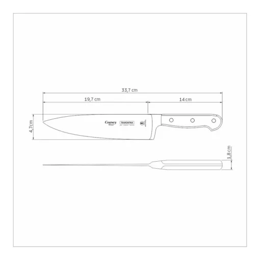 Clearance Tramontina Stainless Steel Chef's Knife, Individual Knives