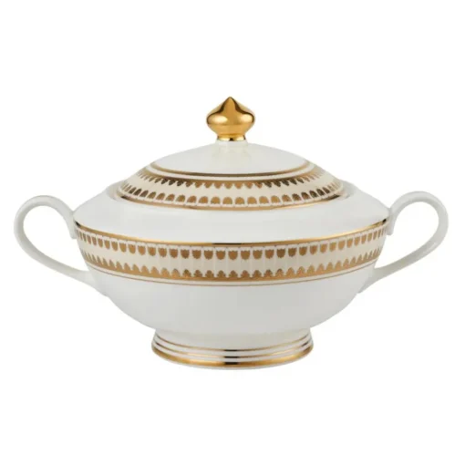 Online Weimar Joanna Of Bavaria 63-Piece Fine Bone China Dinner Set for 12 People, White Gold See All Dinner Sets|Fine Bone Dinner Sets