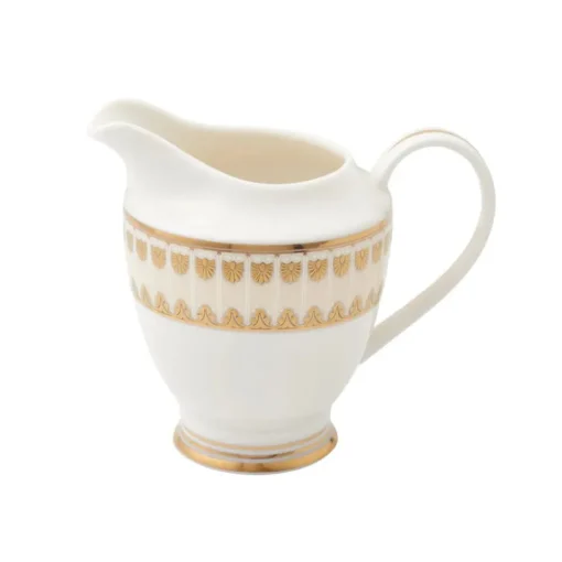 Online Weimar Joanna Of Bavaria 63-Piece Fine Bone China Dinner Set for 12 People, White Gold See All Dinner Sets|Fine Bone Dinner Sets