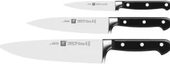 Sale Zwiling 3-Piece Pro Knife Set, Black Knife Sets